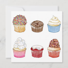De Agradecimento Cartão Cupcake