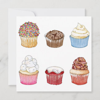 De Agradecimento Cartão Cupcake