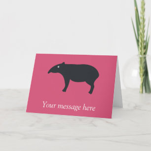 De Agradecimento Cartão customizável do Tapir
