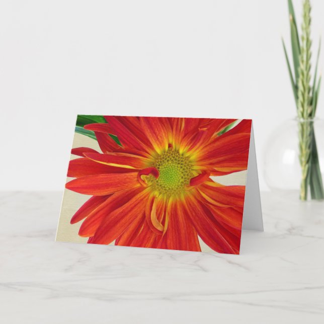 De Agradecimento Cartão da flor customizável (Frente)