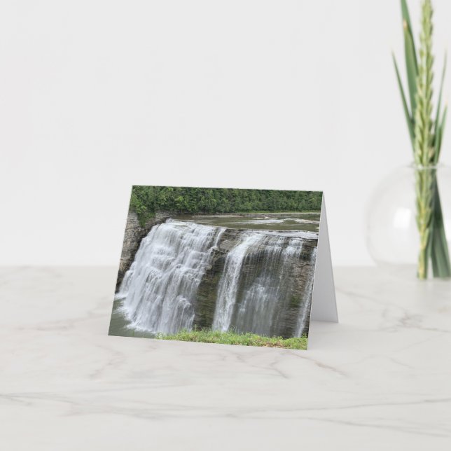 De Agradecimento cartão da Middle Falls (Ska-ga-dee) (Frente)
