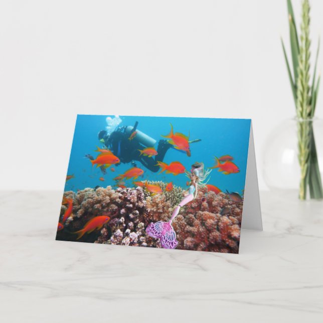 De Agradecimento Cartão da sereia (Frente)