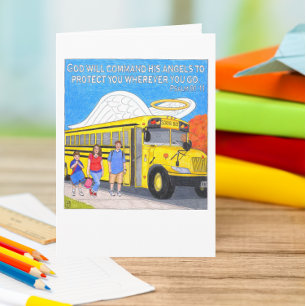 De Agradecimento Cartão do anjo do ônibus