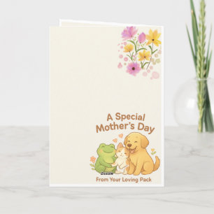 De Agradecimento Cartão do Dia das Mães Kawaii - Da Caixa