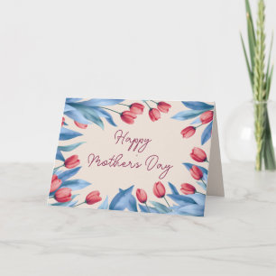 De Agradecimento Cartão do Dia das Mães Tulipa Floral Quente Cartão