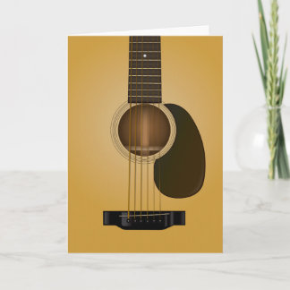 De Agradecimento Cartão do vazio da guitarra acústica