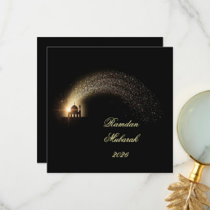 De Agradecimento Cartão Elegante Personalizado Ramadan Mubarak 2026