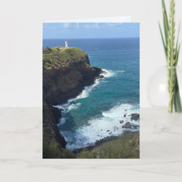 De Agradecimento Cartão em Branco da Lanterna Kilauea Dobrada