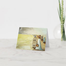 De Agradecimento Cartão fantasma e porta