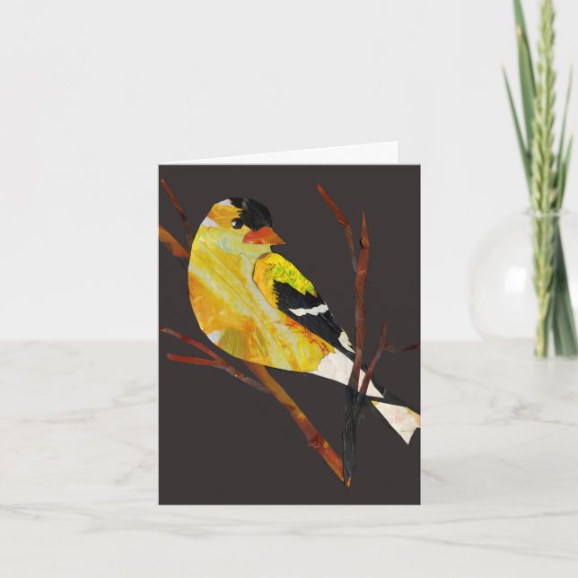 De Agradecimento Cartão Goldfinch (Frente)