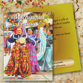 De Agradecimento Cartão Gracias Mexicano 2549