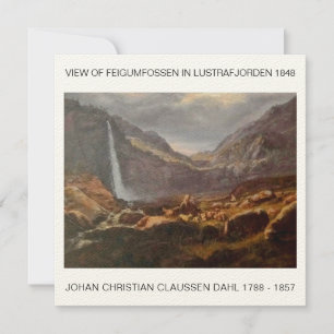 De Agradecimento Cartão Johan Christian Dahl Hi-Def 1848