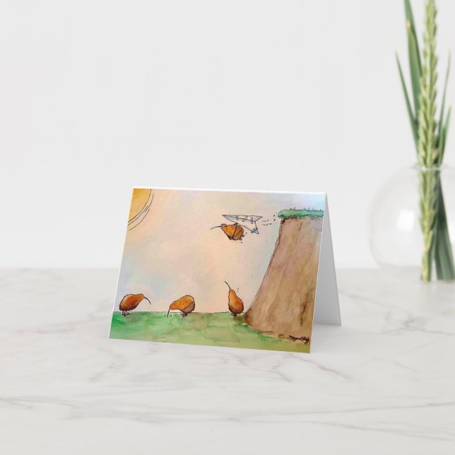 De Agradecimento Cartão Kiwis (Frente)