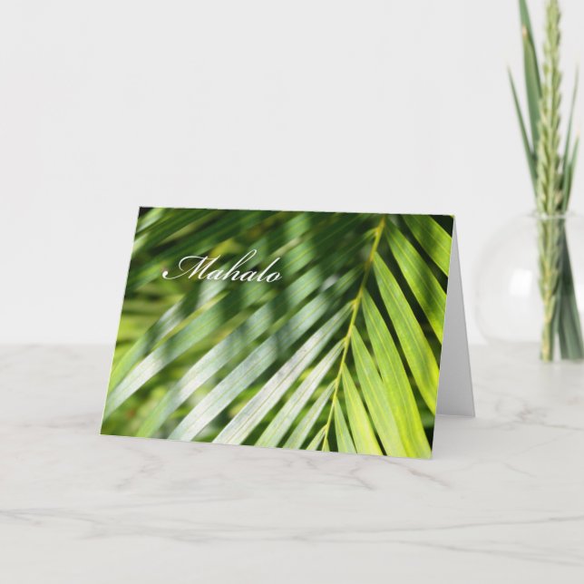 De Agradecimento Cartão Mahalo Hawaii (Frente)