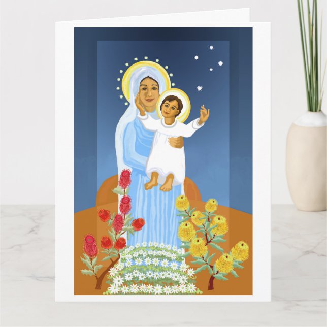 De Agradecimento cartão Maria Auxiliadora dos Cristãos (Frente)