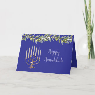 De Agradecimento cartão menorah Hanukkah