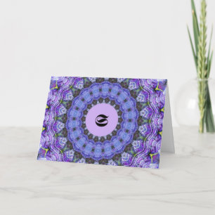 De Agradecimento Cartão Monograma, Letra G, Azul, Obrigado