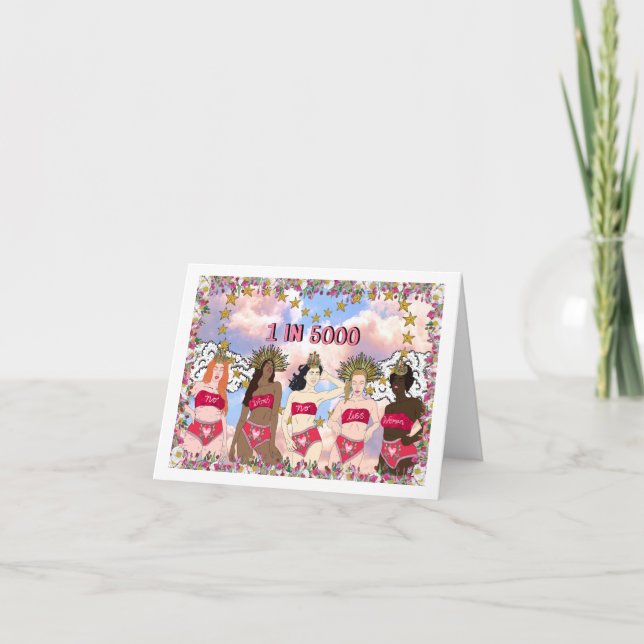 De Agradecimento Cartão MRKH Sem Womb Nem Menos Mulher (Frente)