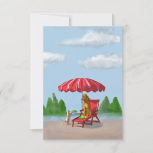 De Agradecimento Cartão para Servidores Cat e Poodle Note