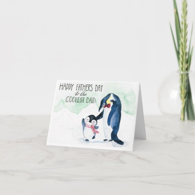 De Agradecimento Cartão pintado mão do dia dos pais (Frente)