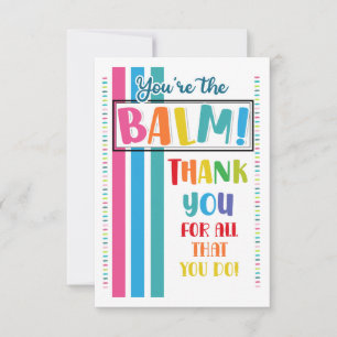De Agradecimento Cartão Presente You're The Balm