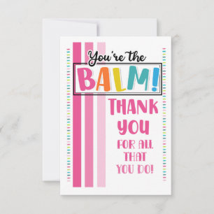 De Agradecimento Cartão Presente You're The Balm