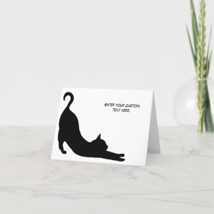 De Agradecimento Cartão preto personalizado