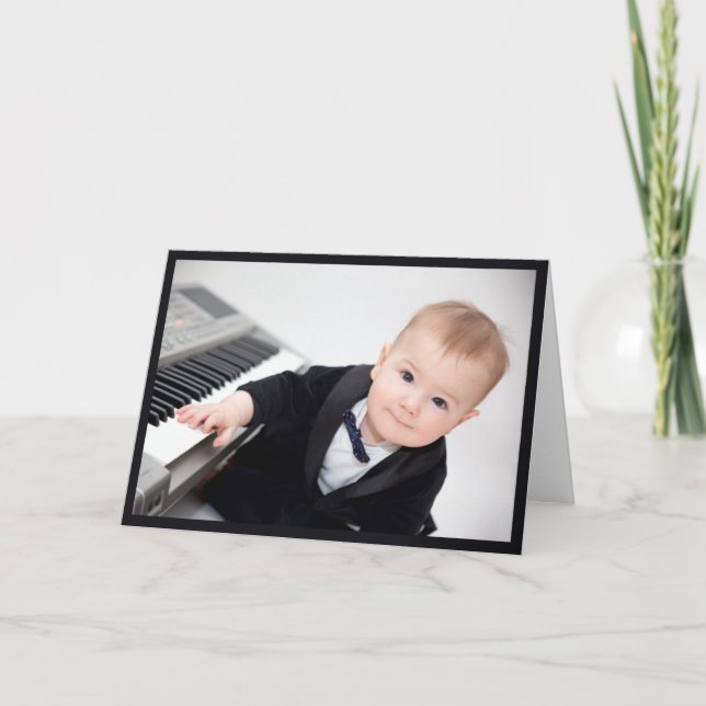 De Agradecimento Cartão Prodígio para Bebês (Frente)