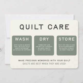 De Agradecimento Cartão Quilt Care - Texto inspirado na Vintage