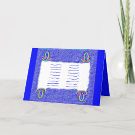 De Agradecimento Cartão Rainbow Torah bar mitzvah bat mitzvah
