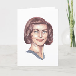 De Agradecimento Cartão Retrato Lauren Bacall