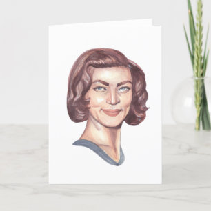 De Agradecimento Cartão Retrato Lauren Bacall