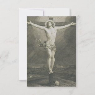 De Agradecimento Cartão Santo da Crucificação Monomática Pater No