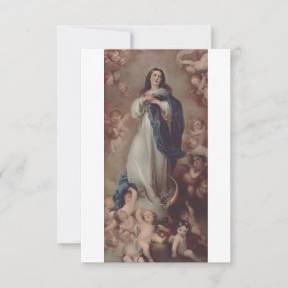 De Agradecimento Cartão Santo da Imaculada Conceição | Ave Maria em