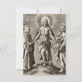 De Agradecimento Cartão Santo do Cristo Ressuscitado no Monte