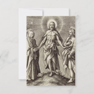 De Agradecimento Cartão Santo do Cristo Ressuscitado no Monte