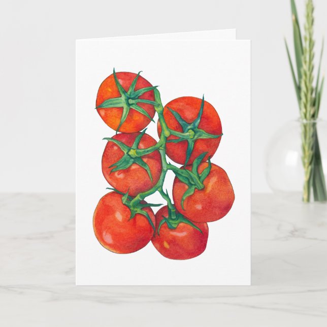 De Agradecimento Cartão Tomates Vermelho (Frente)