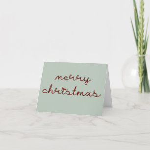 De Agradecimento Cartão vermelho Feliz Natal