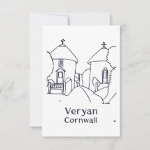 cartão Veryan Roundhouses