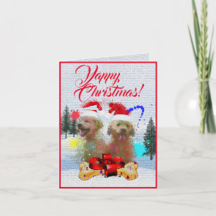 De Agradecimento Cartão Xmas Cute Labrador Personalizável