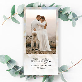 De Agradecimento Casamento Floral Branco Obrigado Cartão com fotos