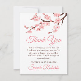 De Agradecimento Cherry Blossom Simpatia Obrigado Nota Cartão