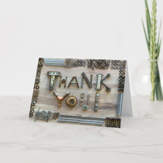 De Agradecimento Construção Obrigado Cartão com fotos