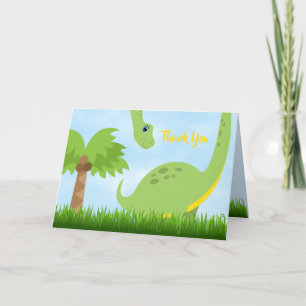De Agradecimento Dinossauro Verde, Obrigado, Cartão Dobrado