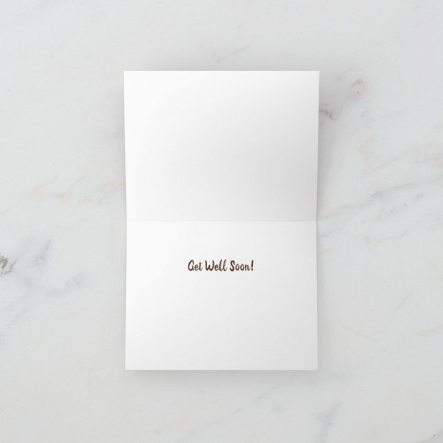 De Agradecimento DIVERTIDO CHICKEN Obtenha logo o cartão dobrado (Interior)