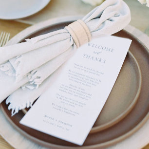 De Agradecimento Dusty Blue Obrigado Bem-vindo e Obrigados Cartão d