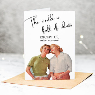 De Agradecimento Engraçado Adulto Melhor Amigos Sarcástico Cartão d