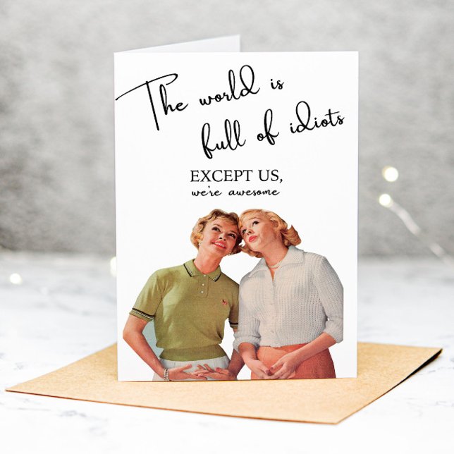 De Agradecimento Engraçado Adulto Melhor Amigos Sarcástico Cartão d (Criador carregado)