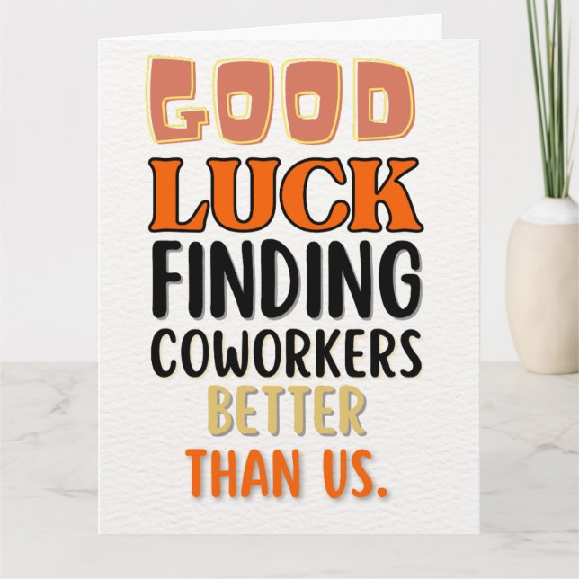 De Agradecimento Engraçado deixar um cartão para homens mulheres, h (Frente)