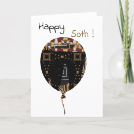 De Agradecimento Feliz 50º cartão